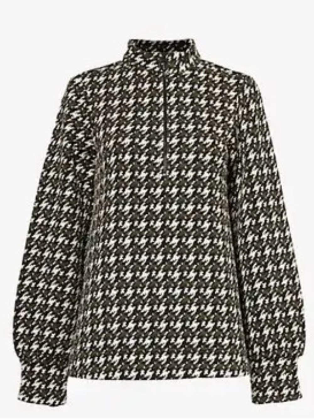 ME + EM Travel Tailoring Houndstooth Swing Top